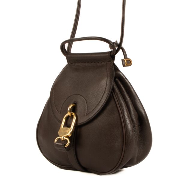 Delvaux Brown Mini Cerceau Bag