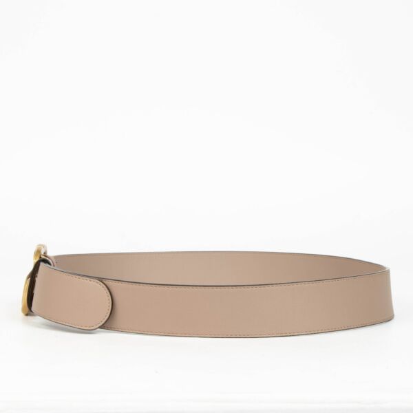 Gucci Taupe GG Marmont Belt - Size 95