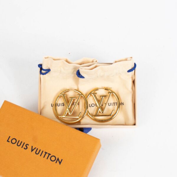 Louis Vuitton Louise GM Hoop Earrings