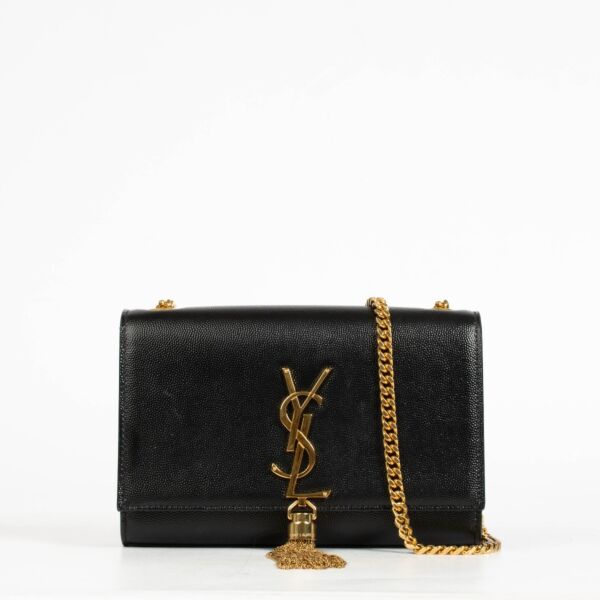 Saint Laurent Black Kate Tassel Crossbody Bag