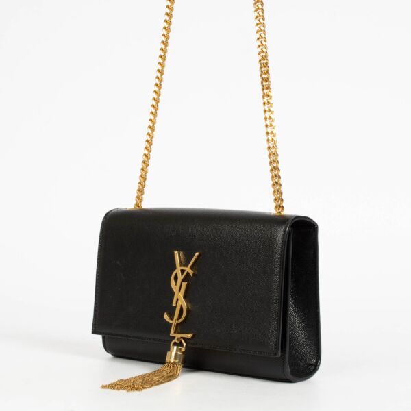 Saint Laurent Black Kate Tassel Crossbody Bag