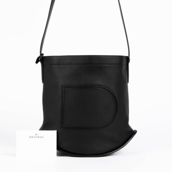 Delvaux Black Allure Pin PM Crossbody Bag