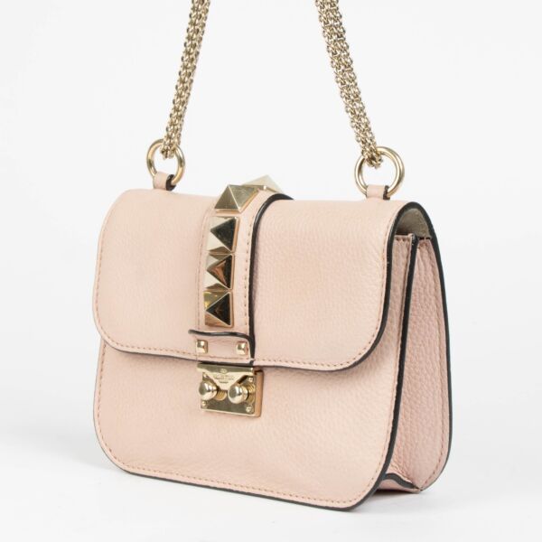 Valentino Garavani Pink Small Glam Lock Bag
