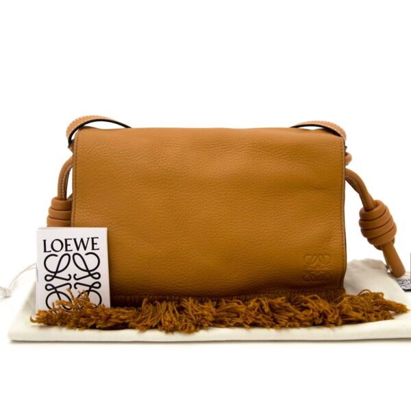 Loewe Flamenco Caramel Flap Bag 