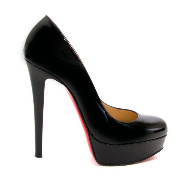 christian louboutin black patent bianca pumps now for sale at labellov vintage fashion webshop belgium