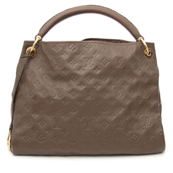 acheter en ligne pour le meilleur prix sac a main seconde main Louis Vuitton Taupe Artsy Bag