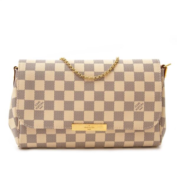 Buy your authentic Louis Vuitton Damier Azur Favorite MM Clutch for the best price