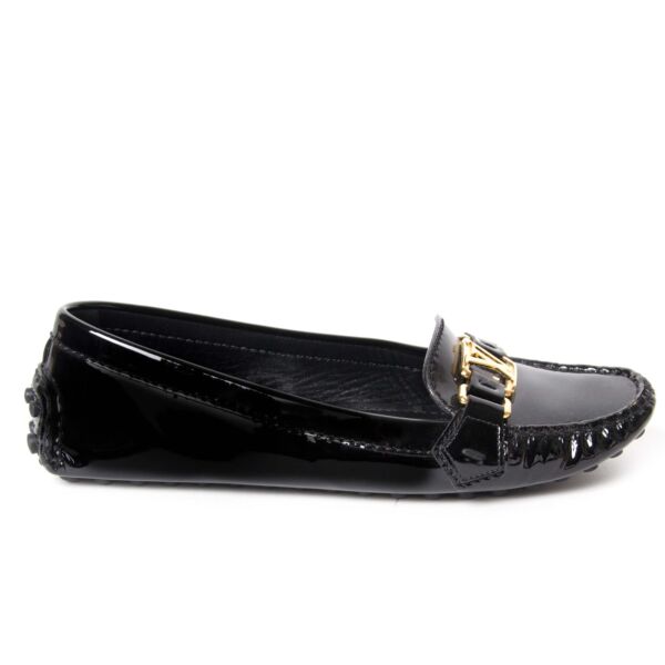 louis vuitton patent oxford loafers now for sale at labellov vintage fashion webshop belgium
