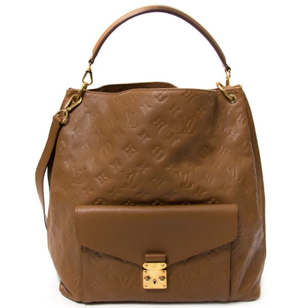 louis vuitton brown monogram empreinte metis bag now for sale at labellov vintage webshop belgium