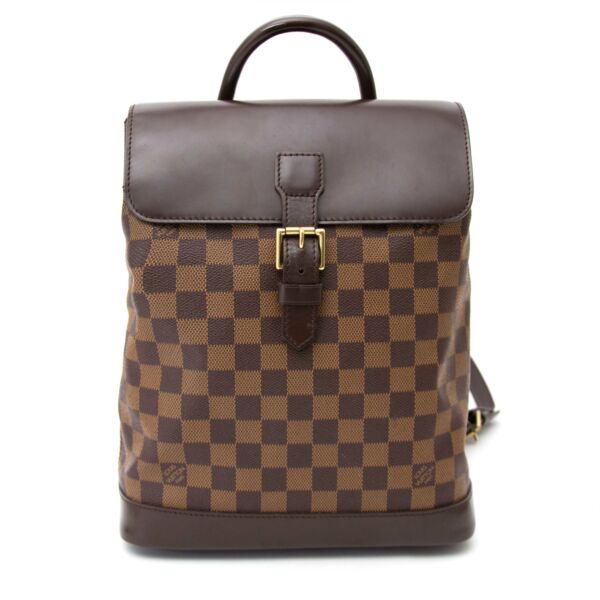 Authentic secondhand Louis Vuitton damier Soho backpack