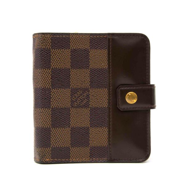 Shop safe online aan de beste prijs Louis Vuitton Damier Ebène Compact Zippy Wallet 