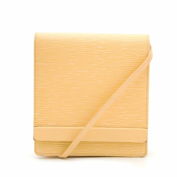 Louis vuitton epi yellow biarritz bag now online at labellov.com for the best price