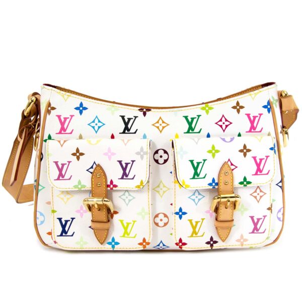 Buy and sell your authentic Louis Vuitton Lodge GM Multicolor White for the best price