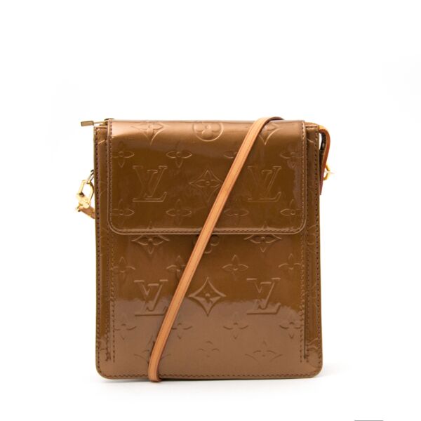 Buy and sell safe and secure online at labellov.com Louis vuitton bronze vernis mott monogram bag