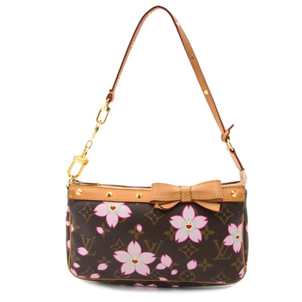 acheter en ligne seconde main Louis Vuitton Cherry Blossom Monogram Mini Pochette *LIMITED EDITION*