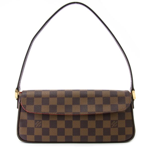 Louis Vuitton Recoleta Ebene Damier Canvas Hand Bag