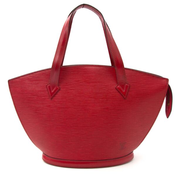 koop veilig online aan de beste prijs Louis Vuitton Saint Jacques Red Epi Bag