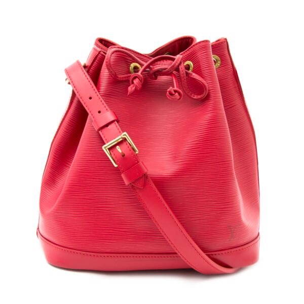 Louis Vuitton Red Epi Petit Noé NM Bag