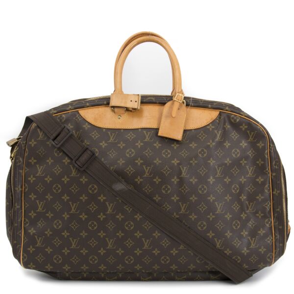 Louis Vuitton Monogram Alize 3 Compartment Luggage Travel Bag authentic