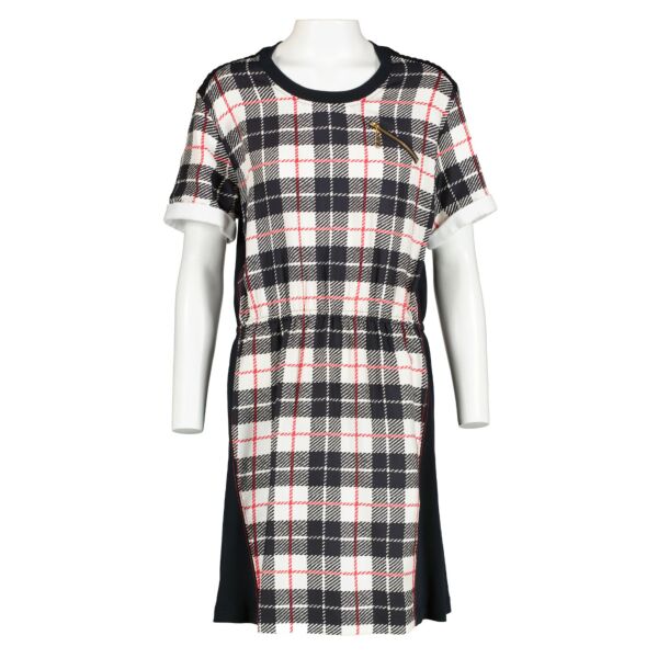 Louis Vuitton 2016 Multicolor Checkered Silk Dress - Size L