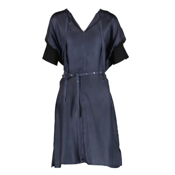 Louis Vuitton Blue Satin Dress