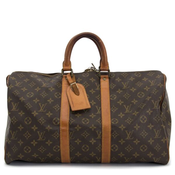 Buy now online your secondhand Louis Vuitton Vintage Monogram Keepall 45 Bandouliere on labellov.com