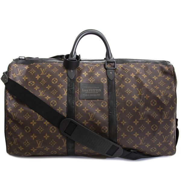 Louis Vuitton Waterproof KeepAll 55 Bandoulière now for sale at labellov vintage fashion webshop belgium