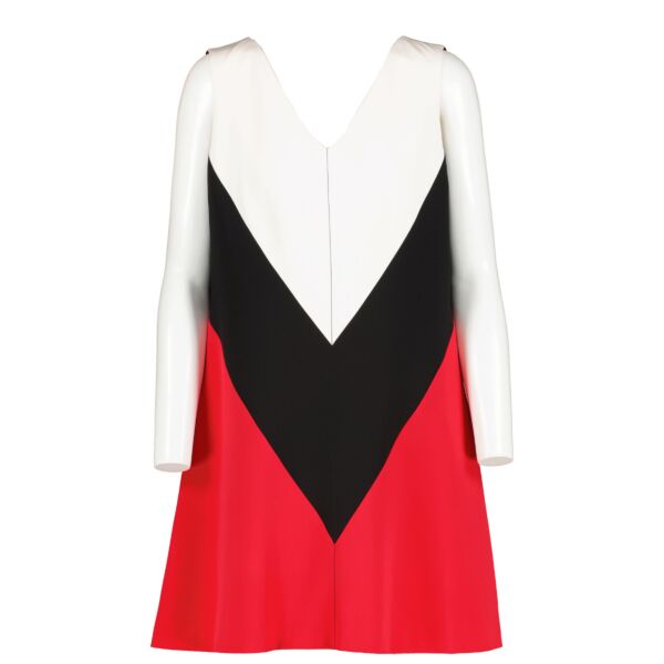 Louis Vuitton 2018 Colourblock White/Black/Red Dress - Size FR40 for the best price at labellov secondhand luxury in Antwerp