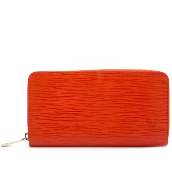 Louis Vuitton Orange Zippy Wallet Epi Leather 