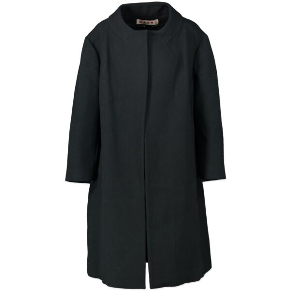 Marni Dark Green Wool Coat - Size 38