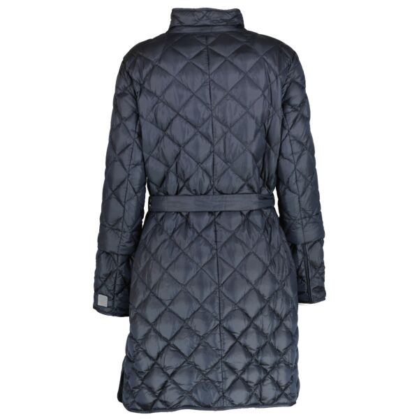 'S Max Mara Blue Quilted Coat - Size FR40