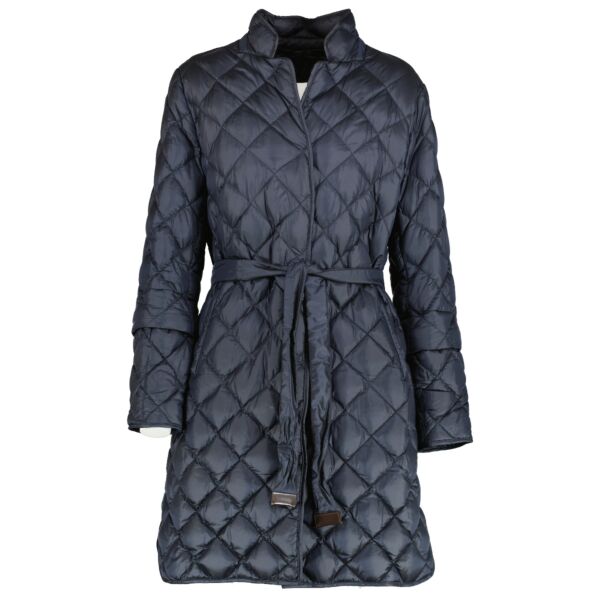 'S Max Mara Blue Quilted Coat