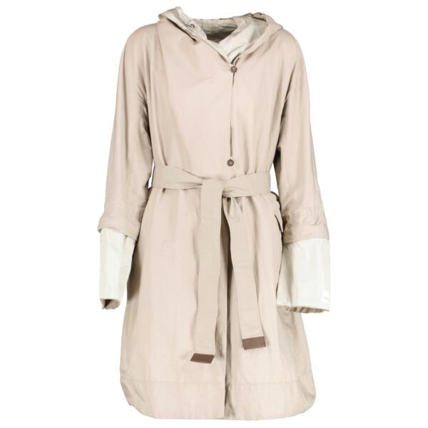 'S Max Mara Beige Reversible Coat - Size FR42