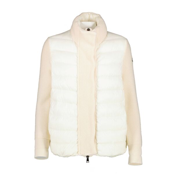 Moncler Maglione Tricot Padded Knit Cardigan