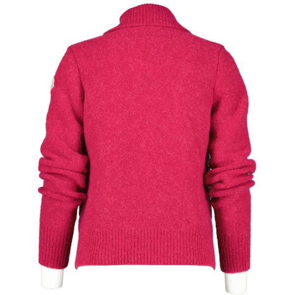 Moncler Pink Cardigan Tricot Jacket - Size S 