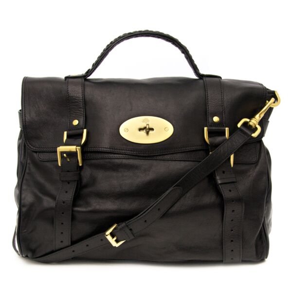 Buy an authentic Mulberry Black Alexa Satchel online