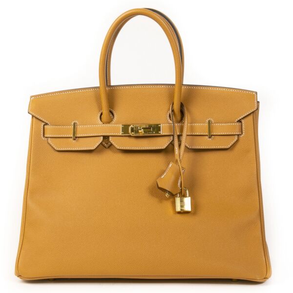 Buy and sell 100% authentic Hermès Birkin 35 Caramel Epsom GHW