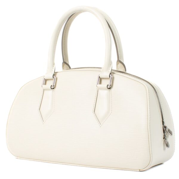 Louis Vuitton White Epi Leather Jasmine Bag