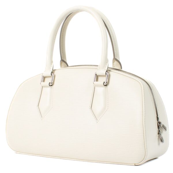 Louis Vuitton White Epi Leather Jasmin Bag