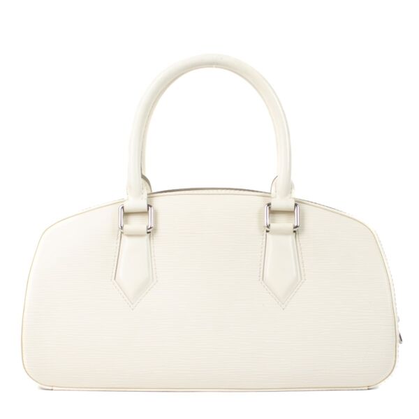 Louis Vuitton White Epi Leather Jasmine Bag