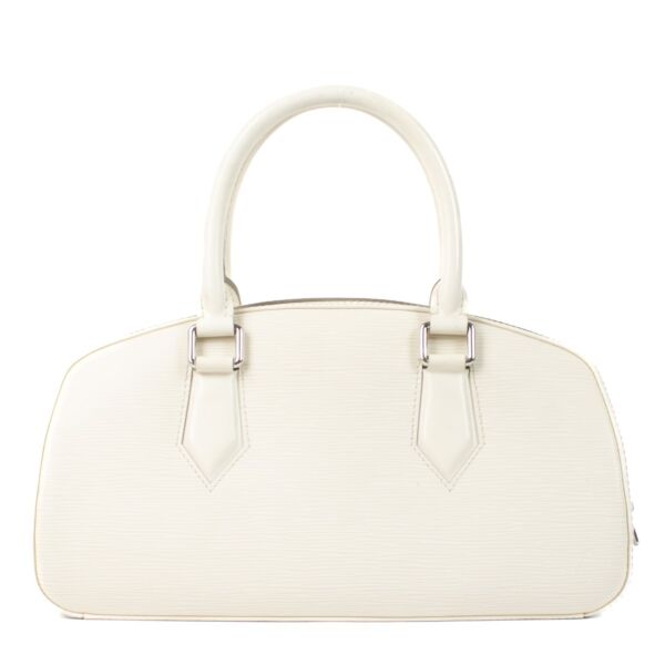 Louis Vuitton White Epi Leather Jasmin Bag