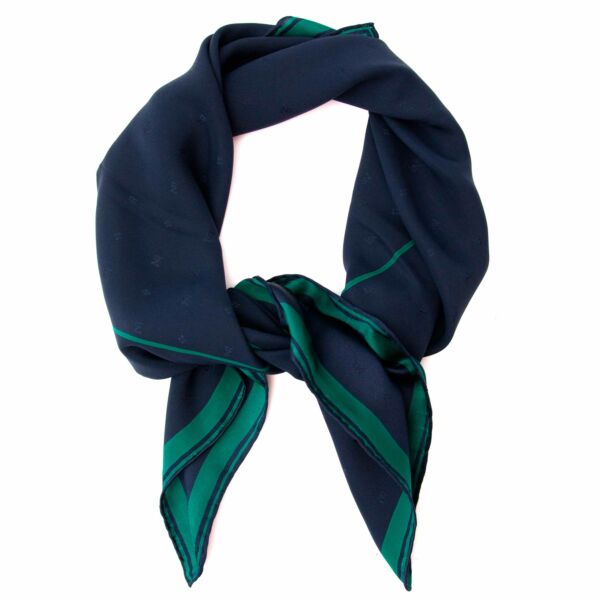 shop safe online your secondhand Nina Ricci Blue And Green Scarf