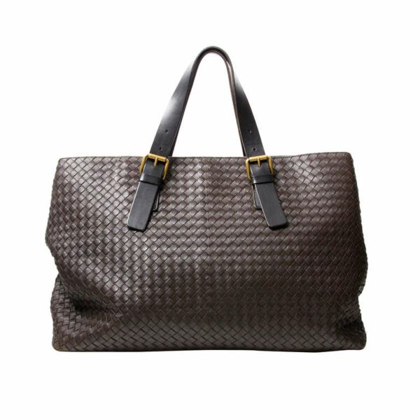 Bottega Veneta cuir brun grand sac tote prix correct labellov en ligne webshop marques designer vintage luxe Anvers Belgique