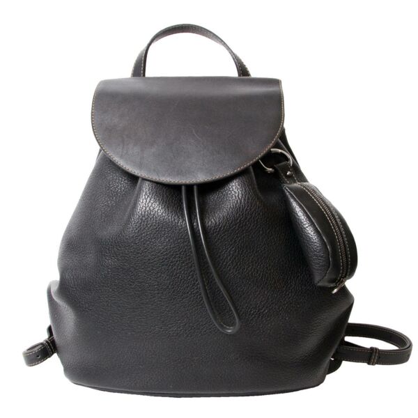 buy safe online designer vintage delvaux zwarte rugzak beste prijs 