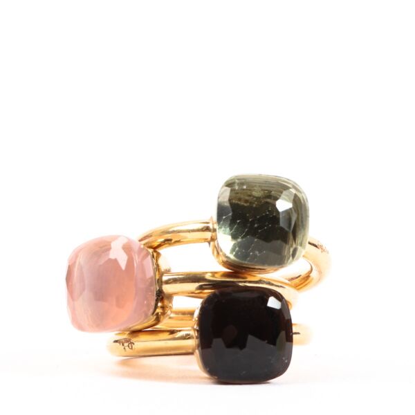 Pomellato Nudo Classic Rose Gold Trio Ring Set