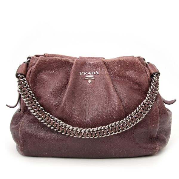Shop now the prada Aubergine Shopper on Labellov safe and secure