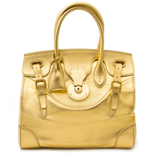 Are you looking for a Ralph Lauren Gold Leather Ricky Bag