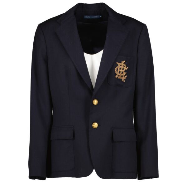 Shop safe online at Labellov in Antwerp, Brussels and Knokke this 100% authentic second hand Ralph Lauren Black Blazer Jacket - Size US 10