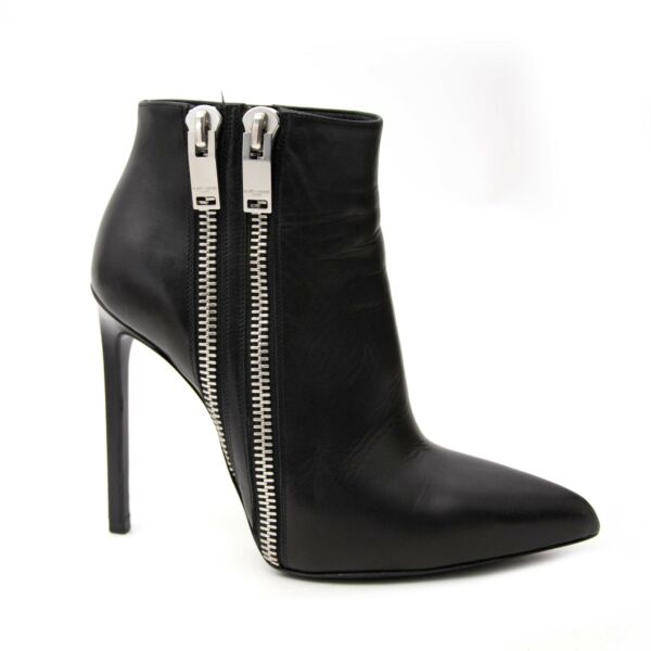 Saint Laurent Zipper Booties for sale online