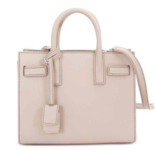 Saint Laurent Dusty Pink Sac De Jour Nano now for sale at labellov vintage fashion webshop belgium